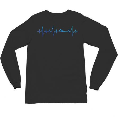 Sports Swimming Club Hobby Swimmer Heartbeat Swimming Unisex Long Sleeve T-Shirt - SwimGear Co