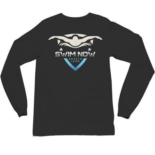 Swim Now Breath Later Swimmer Swimming Indoor Pool Athlete Unisex Long Sleeve T-Shirt - SwimGear Co