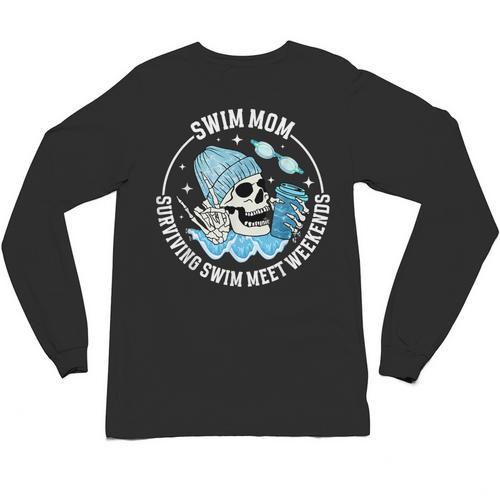 Swim Meets Swim Mom Of A Swimmer Mom Swim Mama Swimming Mom Unisex Long Sleeve T-Shirt - SwimGear Co