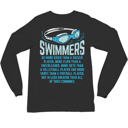 Swimmers Do More Kicks I For Swimming Lovers Unisex Long Sleeve T-Shirt - SwimGear Co