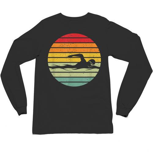 Swimming & Water Sport Vintage For Swimmers & Swim Coaches Unisex Long Sleeve T-Shirt - SwimGear Co