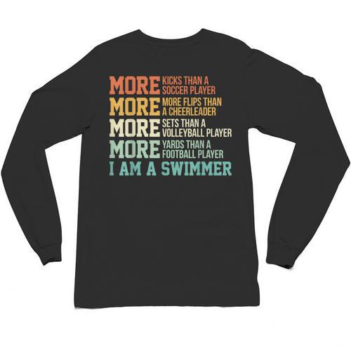 Swimming Saying Swim Swimmer Unisex Long Sleeve T-Shirt - SwimGear Co