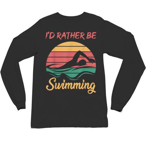 Water Rat Water Sports Hobby Swimming Club Swimming Unisex Long Sleeve T-Shirt - SwimGear Co
