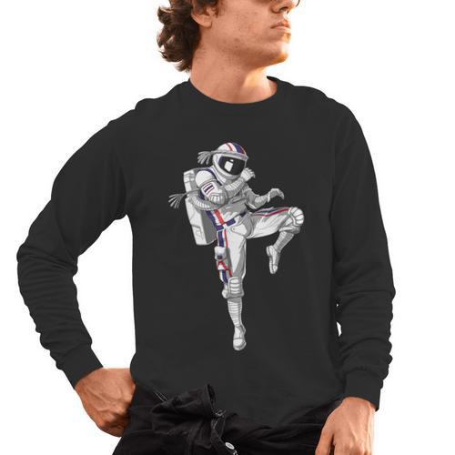 Astronaut Muay Thai Boxing Karate Kickboxing Martial Arts Men's Long Sleeve T-Shirt - Nak Muay Co.