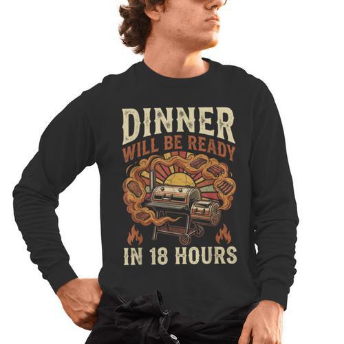 BBQ Dad Smoking Meat Smoker Barbecue Men's Long Sleeve T-Shirt - BBQ Dad Merch