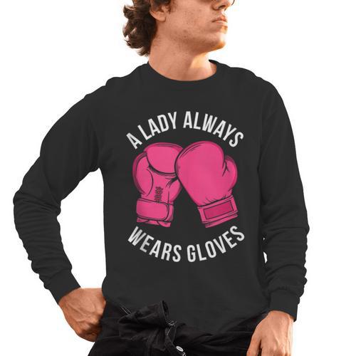Boxing Gloves Muay Thai Women Girls Muay Thai Men's Long Sleeve T-Shirt - Nak Muay Co.