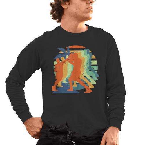 Boxing Kickboxing Muay Thai Men Boys Combat Sport Men's Long Sleeve T-Shirt - Nak Muay Co.