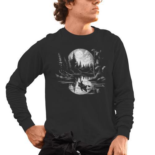 Canoe Canadian Canoeists Nature Canoe Men's Long Sleeve T-Shirt - Paddle Life