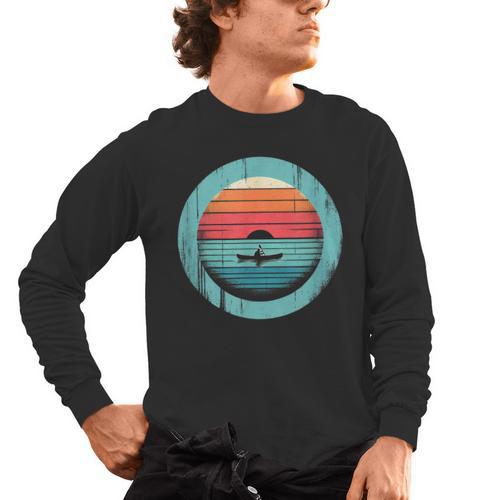 Canoe Sunset Men's Long Sleeve T-Shirt - Paddle Life
