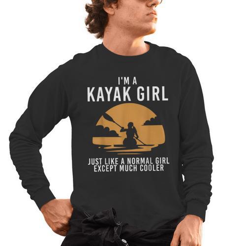 Cool Kayak For Women Girls Kayaker Canoe Kayaking Paddle Oar Men's Long Sleeve T-Shirt - Paddle Life