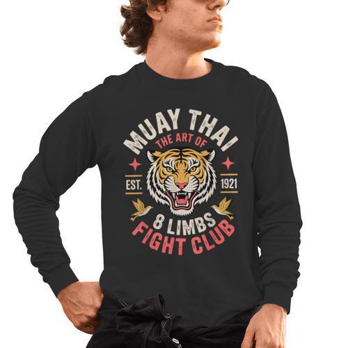 Cool Muay Thai Art For Men Women Kickboxer MMA Muay Thai Men's Long Sleeve T-Shirt - Nak Muay Co.
