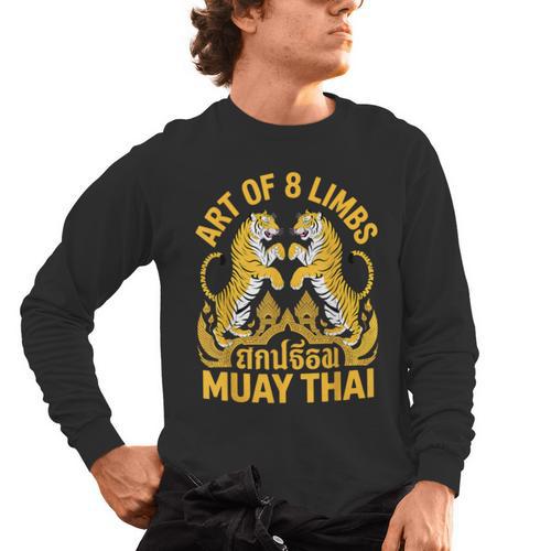Cute Muay Thai Art For Men Women Kids Muay Thai Lovers Men's Long Sleeve T-Shirt - Nak Muay Co.