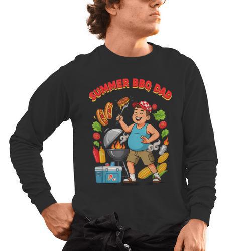 Fun Summer BBQ Dad For Grilling Enthusiasts Men's Long Sleeve T-Shirt - BBQ Dad Merch
