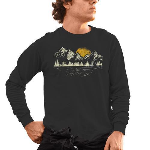 Mountain Kayaking Nature Water Sports Kayaker Canoeing Kayak Men's Long Sleeve T-Shirt - Paddle Life