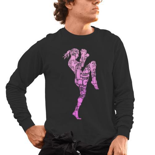 Muay Thai Thai Boxing Women Girls Children Men's Long Sleeve T-Shirt - Nak Muay Co.