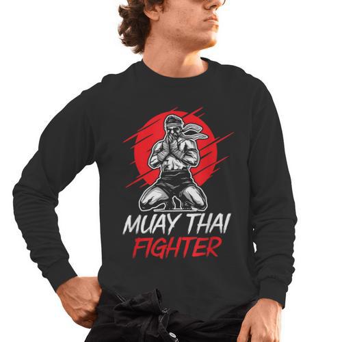 Muay Thai Fighter Martial Arts Boxing Hobby Men's Long Sleeve T-Shirt - Nak Muay Co.