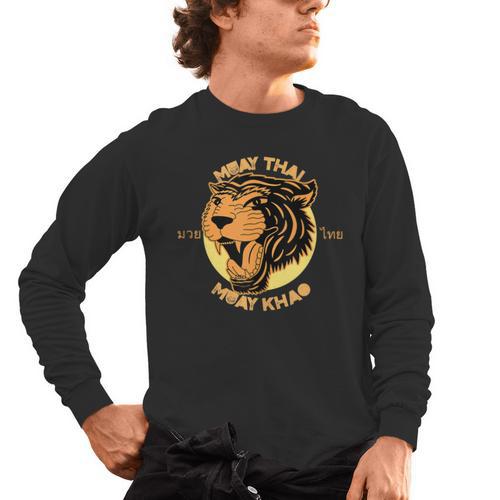 Muay Thai Muay Khao Kickboxing Men's Long Sleeve T-Shirt - Nak Muay Co.