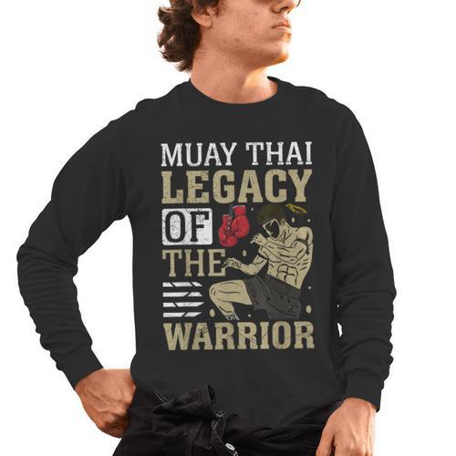 Muay Thai Legacy Of The Warrior Muay Thai Men's Long Sleeve T-Shirt - Nak Muay Co.