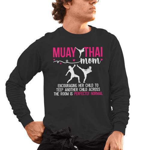 Muay Thai Mom Definition Muay Thai Mother Muay Thai Mama Men's Long Sleeve T-Shirt - Nak Muay Co.