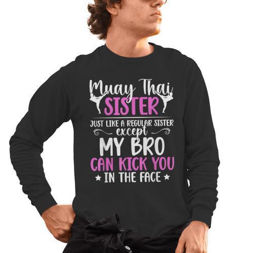 Muay Thai Sister Definition Muay Thai Sis Men's Long Sleeve T-Shirt - Nak Muay Co.