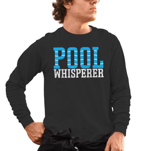 Pool Guy Pool Whisperer Boy Men Swimming Pool Men's Long Sleeve T-Shirt - SwimGear Co