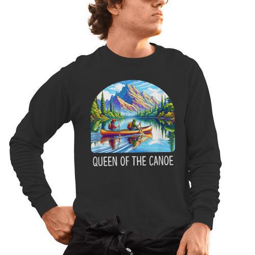 Queen Of The Canoe Canoeing Men's Long Sleeve T-Shirt - Paddle Life