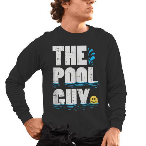 Summer Pool Guy Swimming Pool Boy Men's Long Sleeve T-Shirt - SwimGear Co