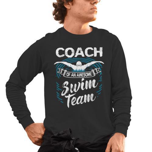 Swim Coach Professional Instructor Swimming Lesson Sport Men's Long Sleeve T-Shirt - SwimGear Co