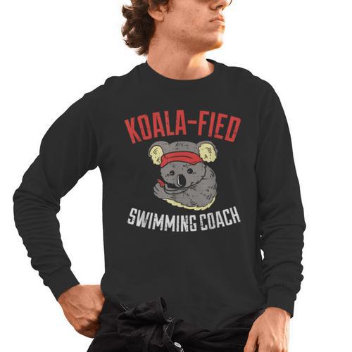 Swim Coach Saying Cute Swimming Coach Appreciation Men's Long Sleeve T-Shirt - SwimGear Co