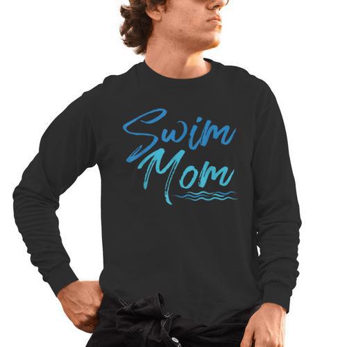 Swim Mom Swimming Cute Men's Long Sleeve T-Shirt - SwimGear Co