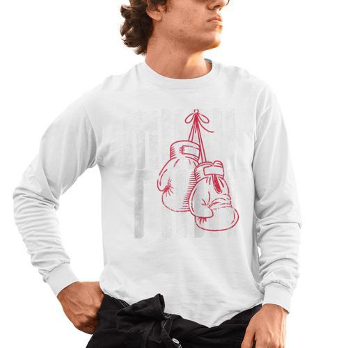 Fighter Gloves Muay Thai Raglan Baseball Tee Men's Long Sleeve T-Shirt - Nak Muay Co.