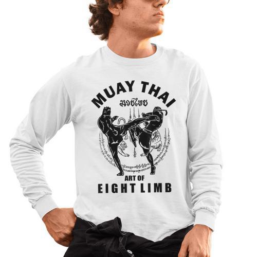 Muay Thai Art Of Eight Limb Men's Long Sleeve T-Shirt - Nak Muay Co.