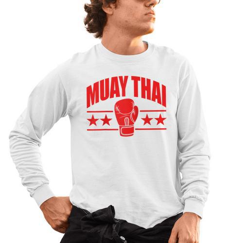Muay Thai For Men Women Kids Mixed Martial Arts Raglan Baseball Tee Men's Long Sleeve T-Shirt - Nak Muay Co.