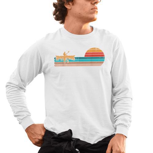 Retro Vintage For Canoeists And Paddle Men's Long Sleeve T-Shirt - Paddle Life