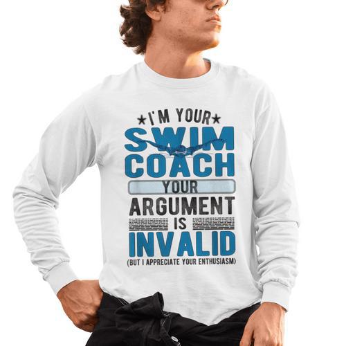 Swim Coach Swimming Coach Men's Long Sleeve T-Shirt - SwimGear Co