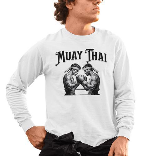 Thai Boxing Muay Thai Boxer Men's Long Sleeve T-Shirt - Nak Muay Co.
