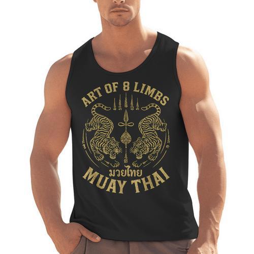 Art Of 8 Limbs MMA Tiger Muay Thai Fighter Muay Thai Men Tank Top - Nak Muay Co.