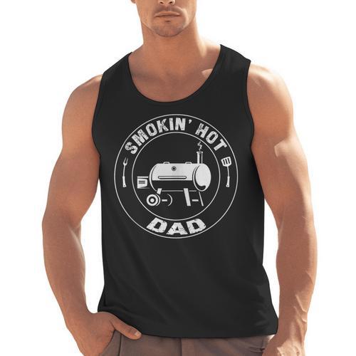BBQ Dad Smokin Hot Dad Grill Master Fathers Day Men Tank Top - BBQ Dad Merch