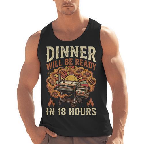 BBQ Dad Smoking Meat Smoker Barbecue Men Tank Top - BBQ Dad Merch