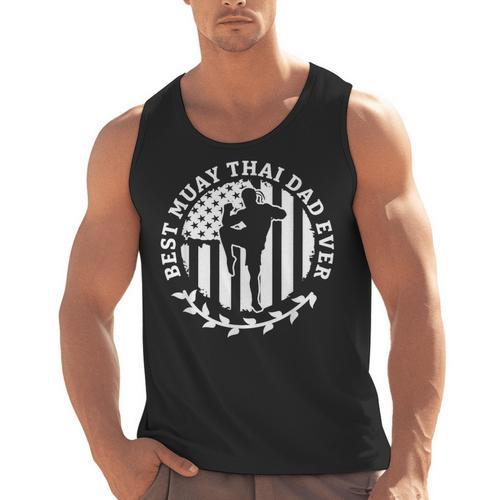 Best Muay Thai Dad Ever Martial Arts Fighter Men Tank Top - Nak Muay Co.