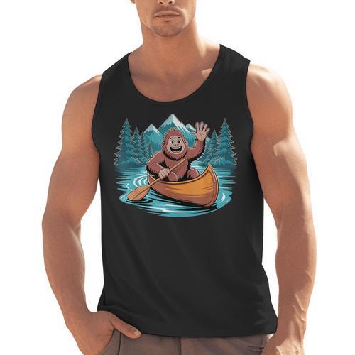 Canoe Art For Men Women Canoeing Canoe Kayak Lover Men Tank Top - Paddle Life