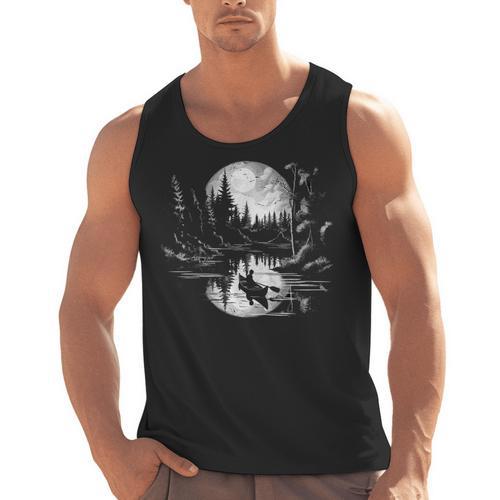Canoe Canadian Canoeists Nature Canoe Men Tank Top - Paddle Life