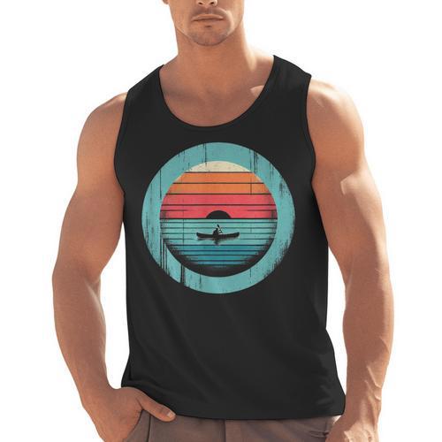 Canoe Sunset Men Tank Top - Paddle Life