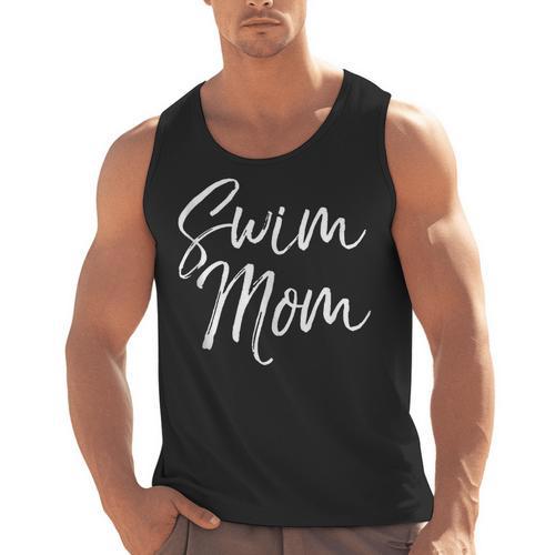 Cute Swimming Mom Mother's Day For Swimmers Swim Mom Men Tank Top - SwimGear Co