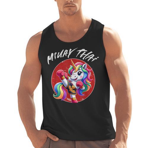 Cute Thai Boxing And Muay Thai Unicorn Men Tank Top - Nak Muay Co.