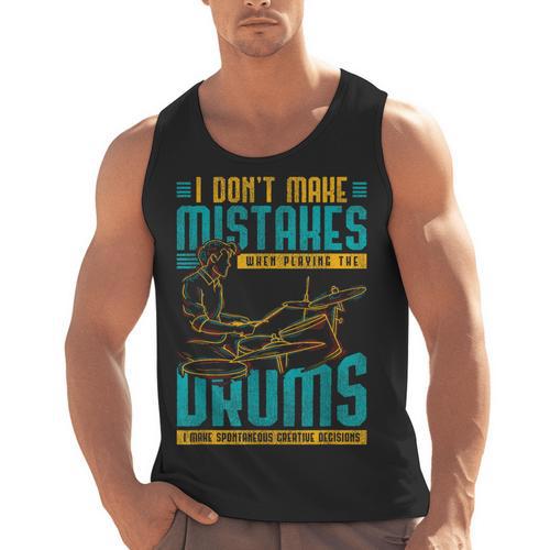Drummer Drummer Drum Kit Men Tank Top - Downbeat Supply