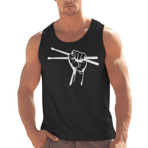 Drumsticks Hand Drum Kit Drummer Men Tank Top - Downbeat Supply