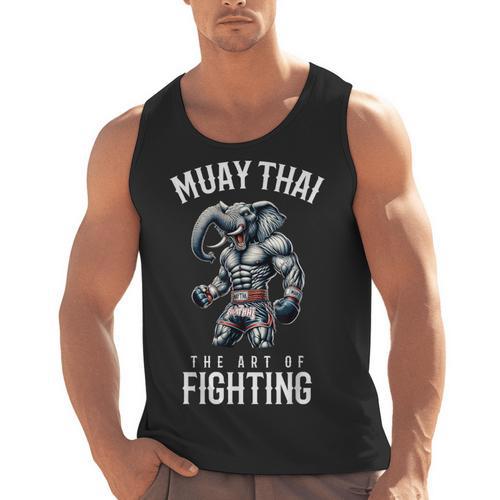 Elephant Muay Thai Kickboxing And Elephant Thai Boxing Men Tank Top - Nak Muay Co.