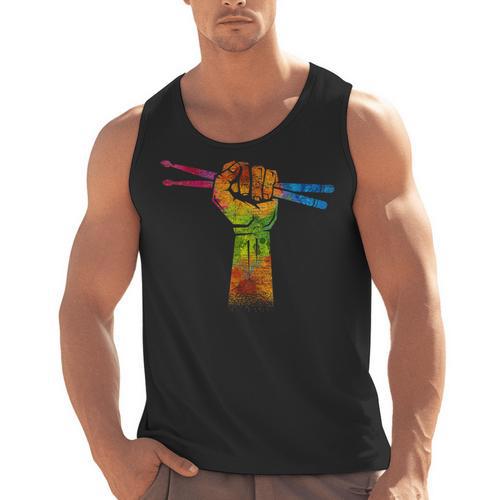 Faust Drumsticks Drummer Drummer Drum Kit Men Tank Top - Downbeat Supply