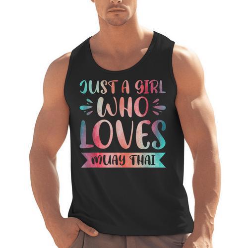 Just a Girl Who Loves Muay Thai Men Tank Top - Nak Muay Co.
